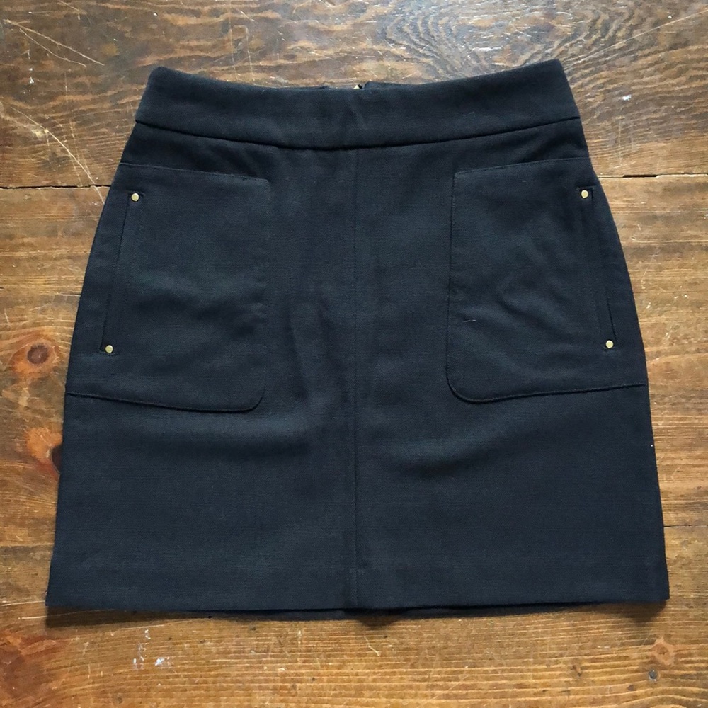 H&M Black Skirt with Gold Details
